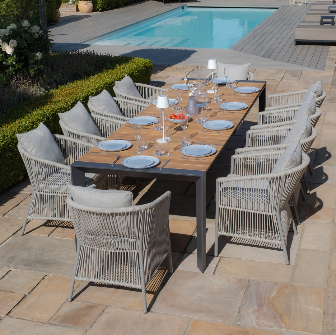 Jakarta Teak Rectangular Extending Dinning Table. 200/260/320cm