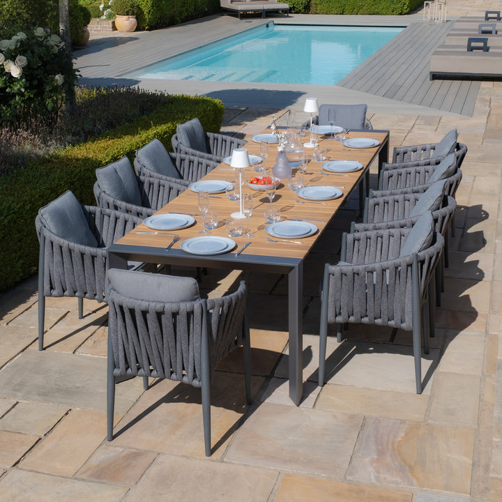 Jakarta Teak Rectangular Extending Dinning Table. 200/260/320cm