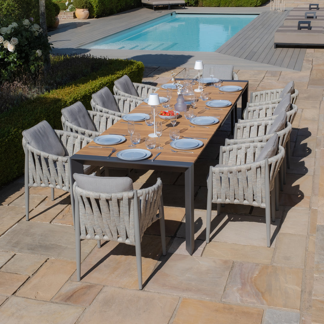 Jakarta Teak Rectangular Extending Dinning Table. 200/260/320cm