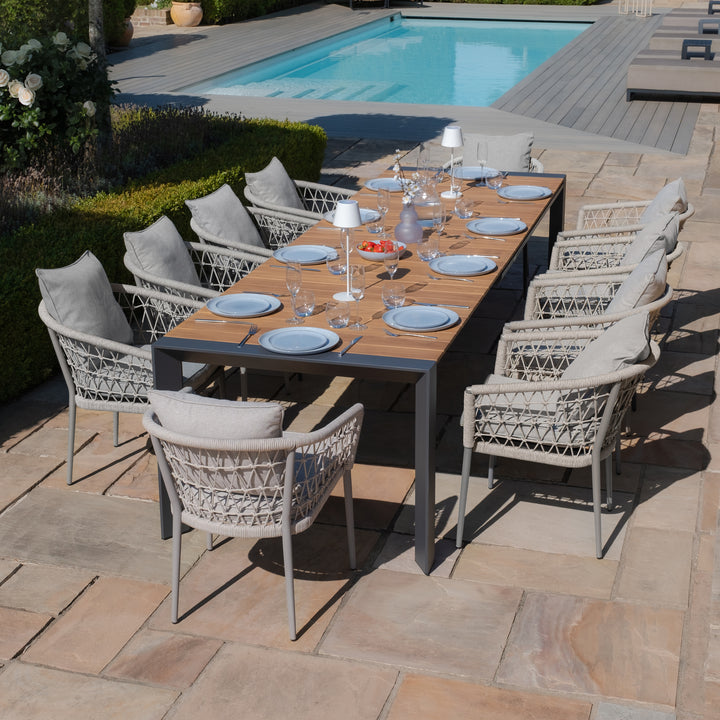 Jakarta Teak Rectangular Extending Dinning Table. 200/260/320cm