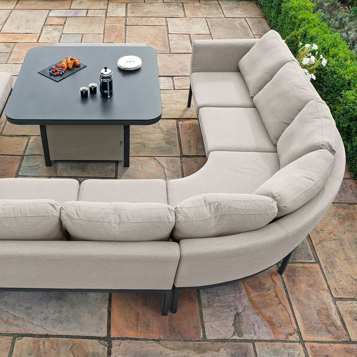 Pulse Deluxe Square Corner Dining Set with Rising Table