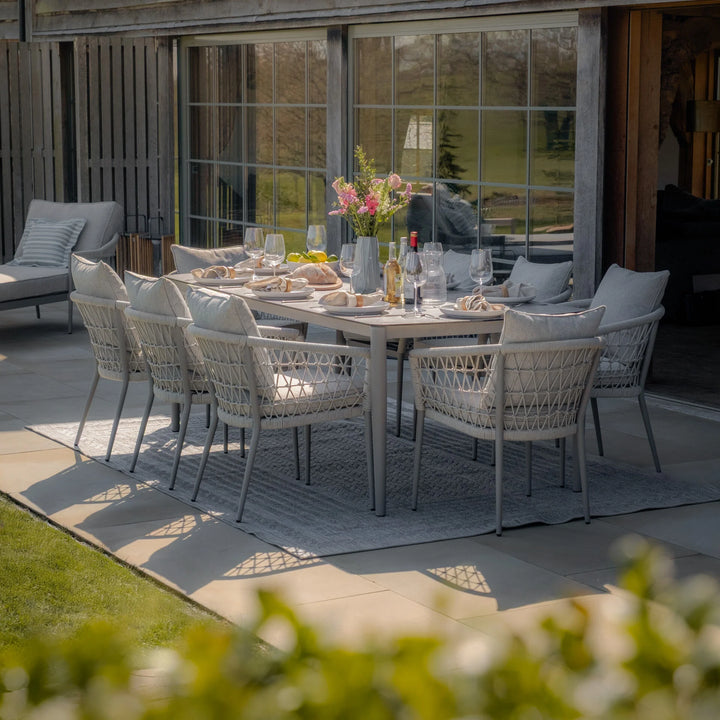 Monaco 8 seat rectangular dining set