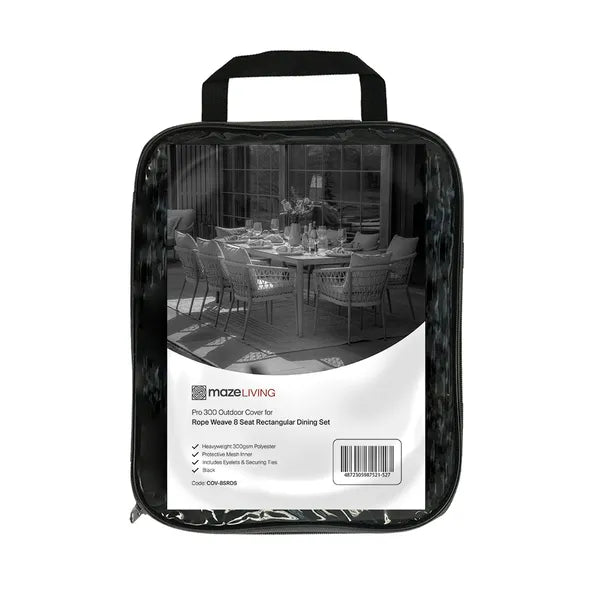 Maze - Pro 300 Outdoor Furniture Cover for 8 Seat Rectangular Dining Set