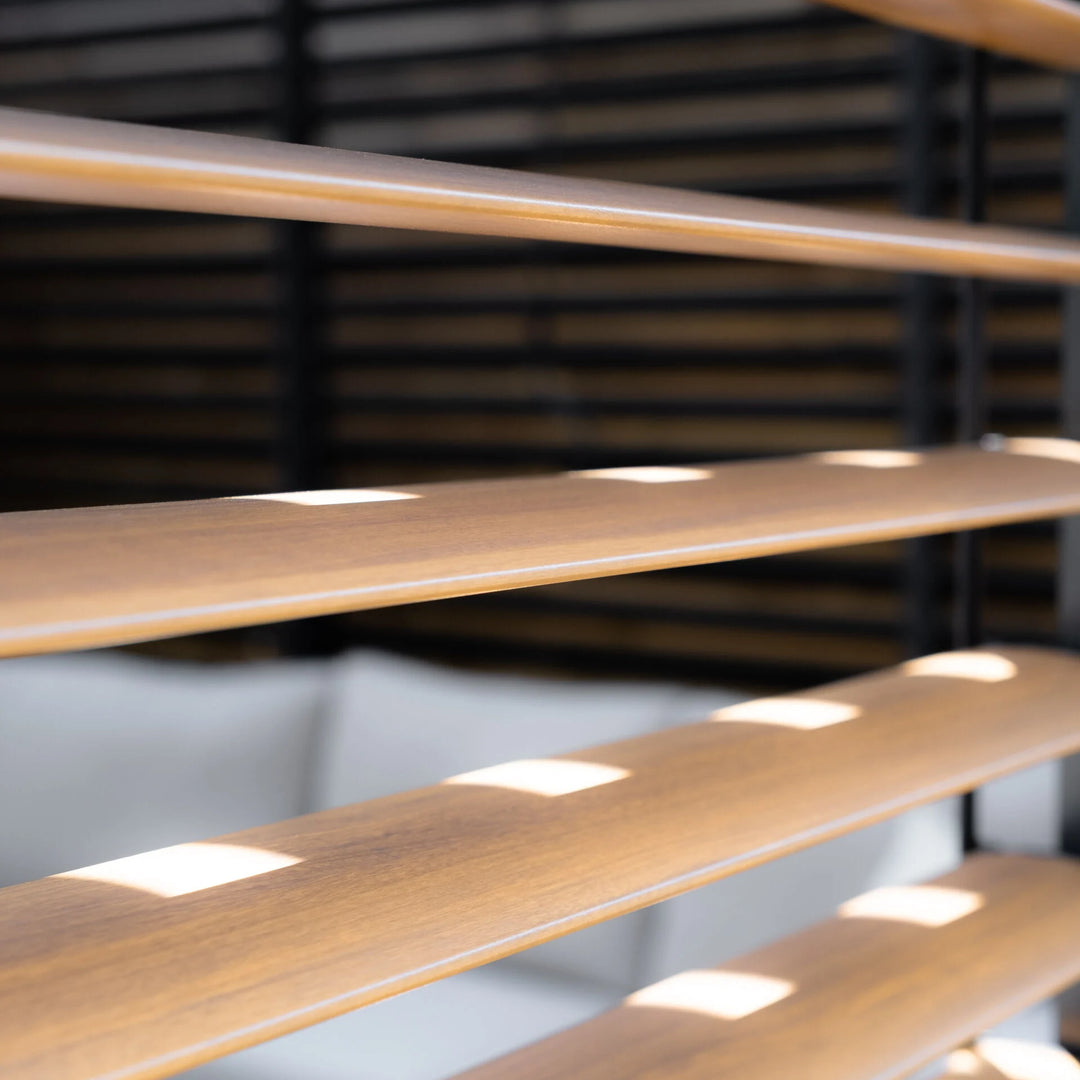 Maze - Como Pergola Sliding Louvre Doors 4m Side