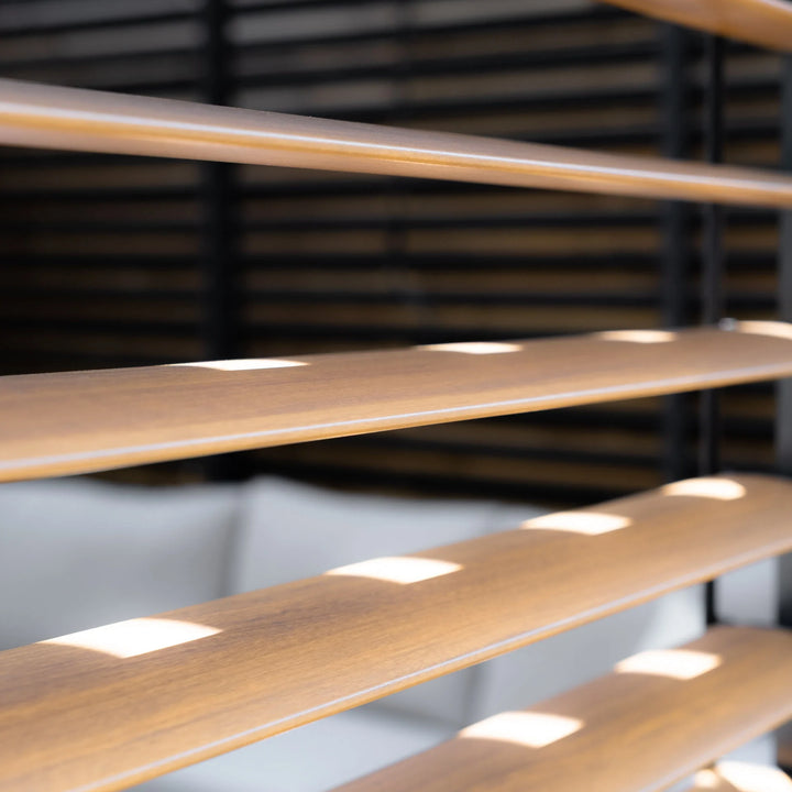 Maze - Como Pergola Sliding Louvre Doors 4m Side