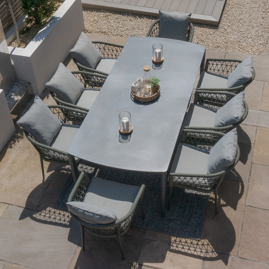 Monaco 8 seat rectangular dining set