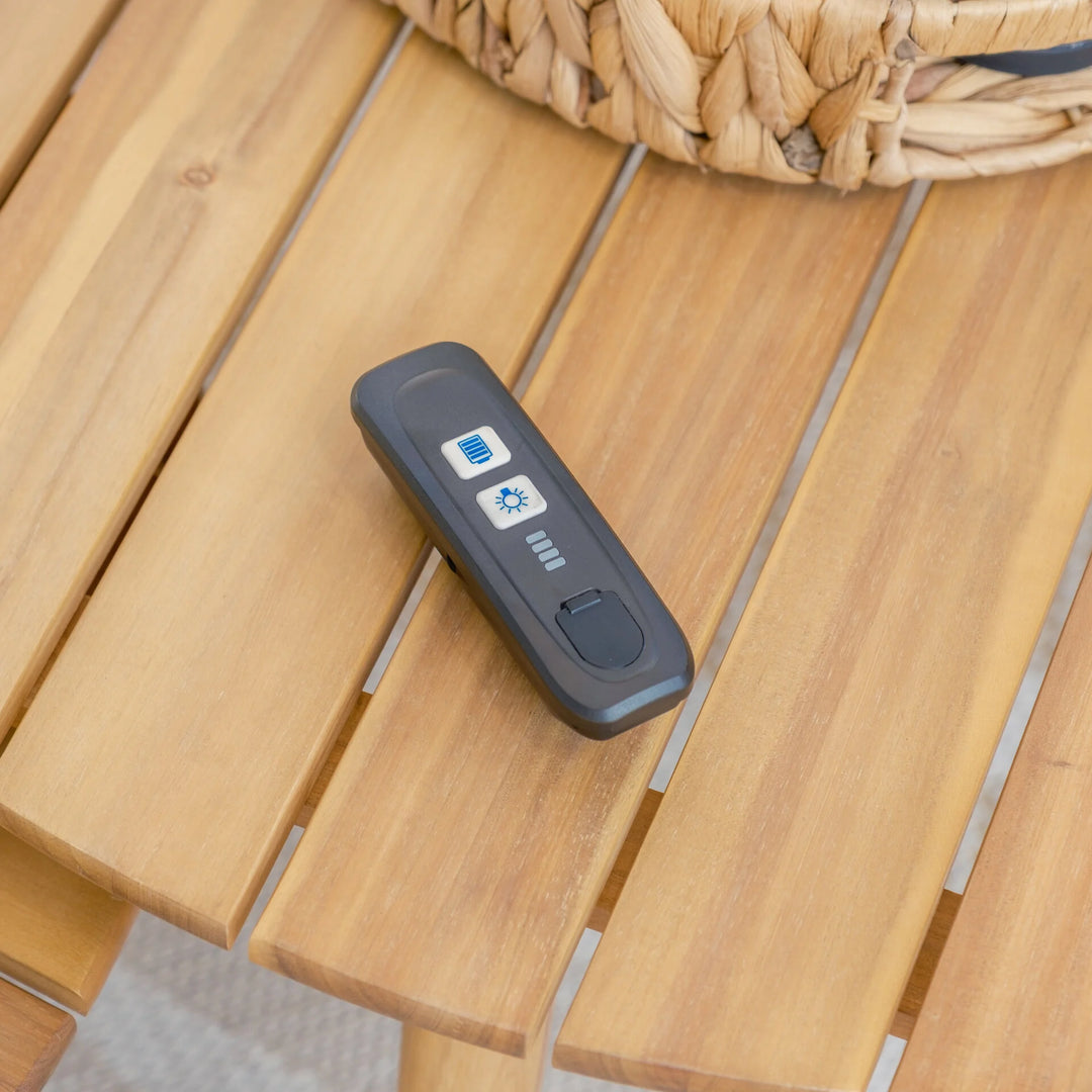 Aramis LED 3m x 4m Rectangular Rotating Cantilever Parasol - With Base