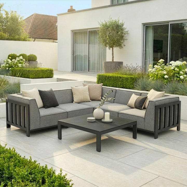 Ibiza Small Corner Sofa Set With Square Table