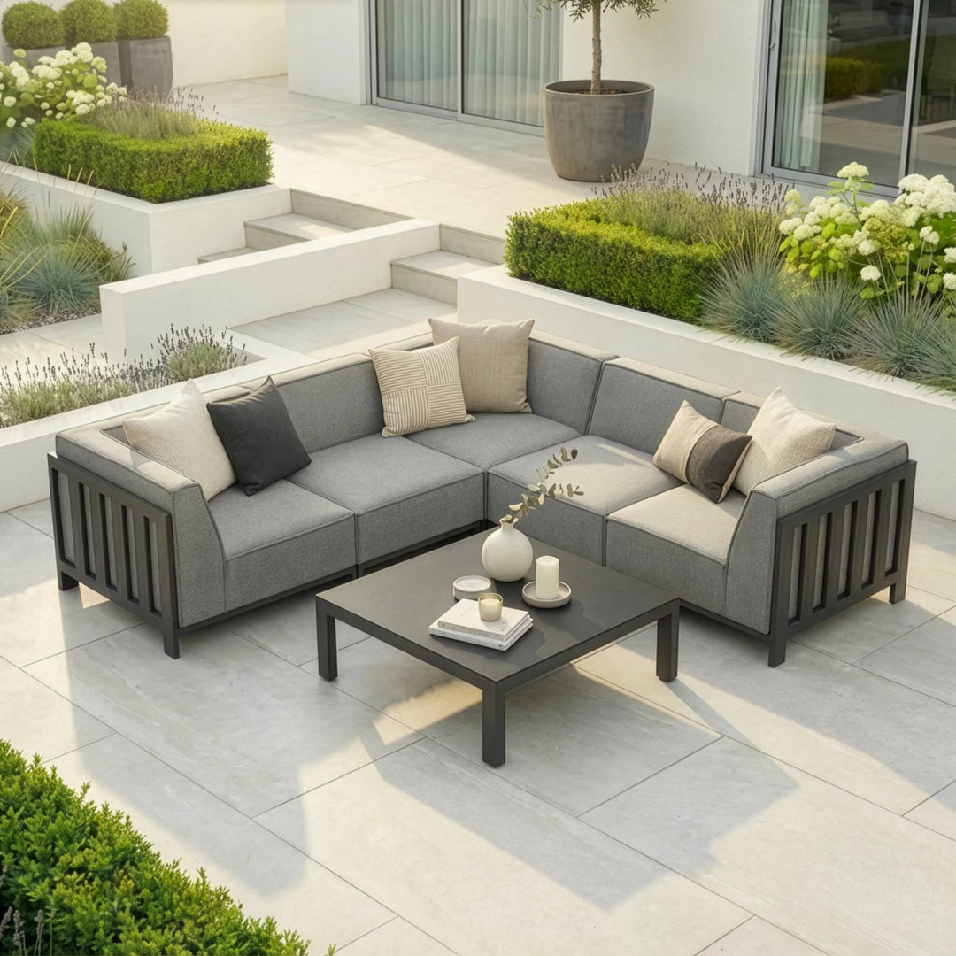 Ibiza Small Corner Sofa Set With Square Table