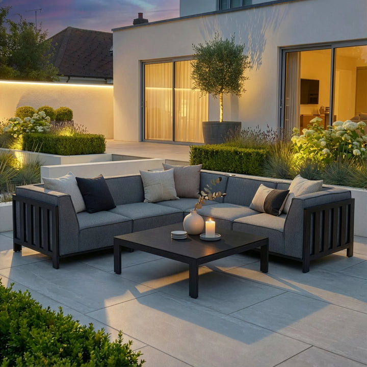 Ibiza Small Corner Sofa Set With Square Table