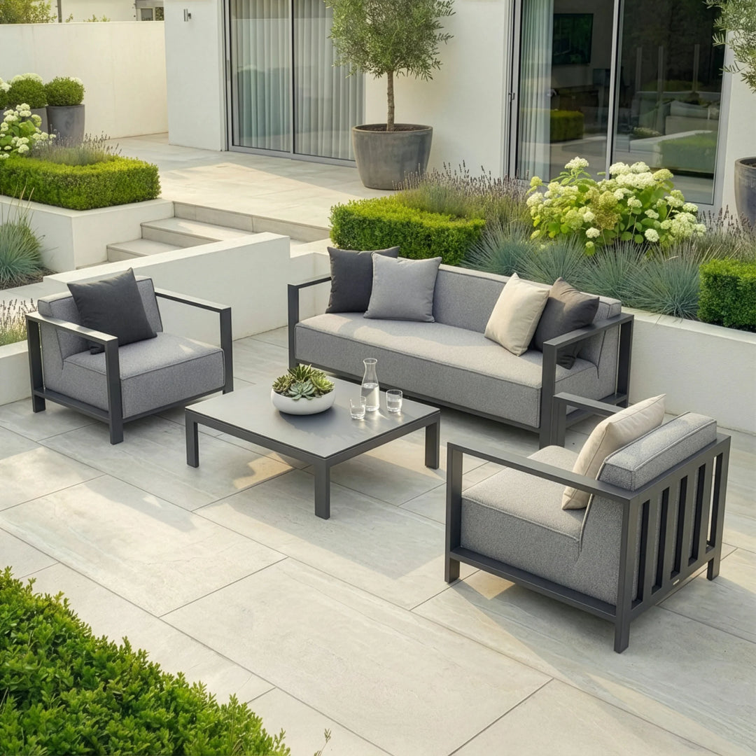Ibiza 3 Seat Sofa Set With Square Table