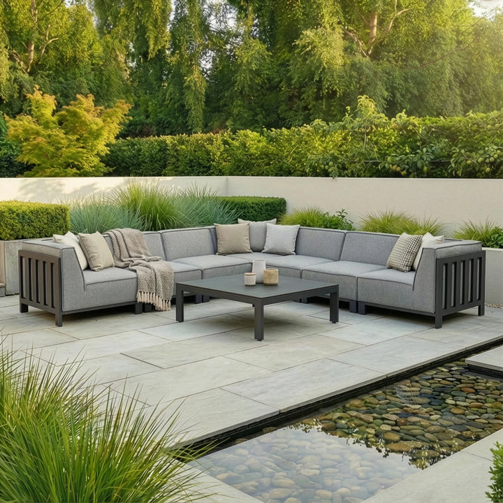 Ibiza Large Corner Sofa Set With Square Table