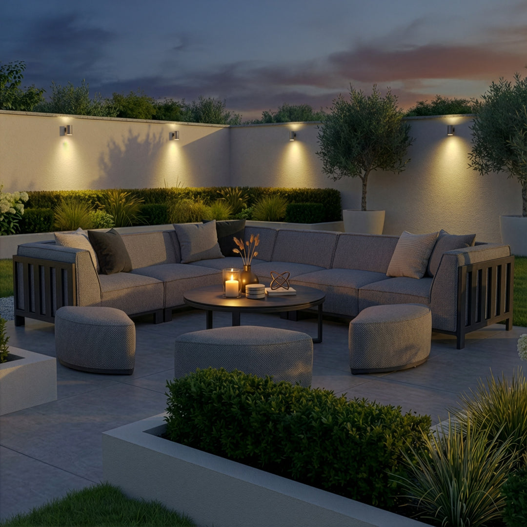Ibiza Medium Corner Sofa Set With Round Coffee Table