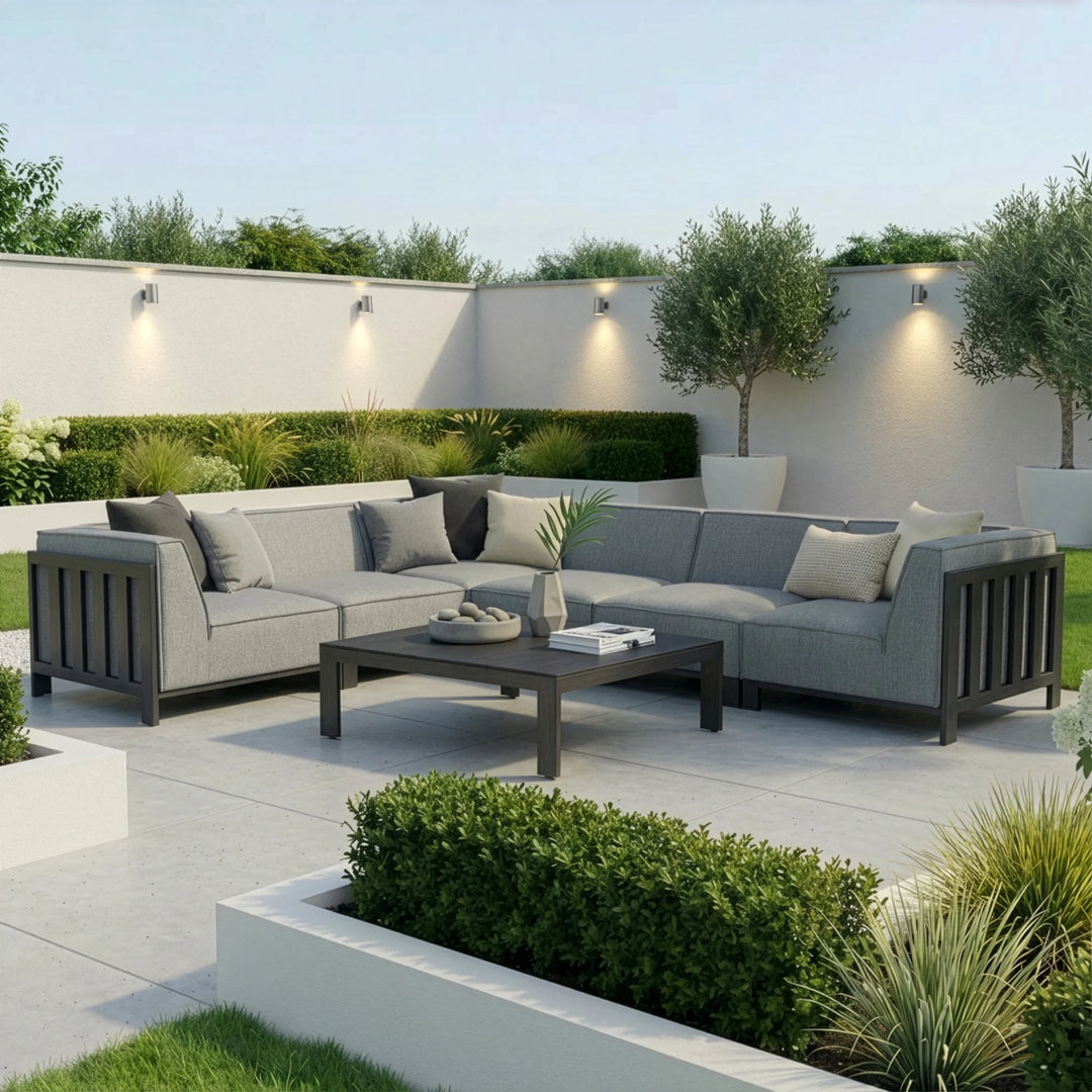 Ibiza Medium Corner Sofa Set With Square Table