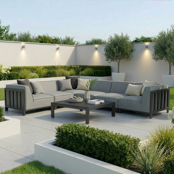 Ibiza Medium Corner Sofa Set With Square Table