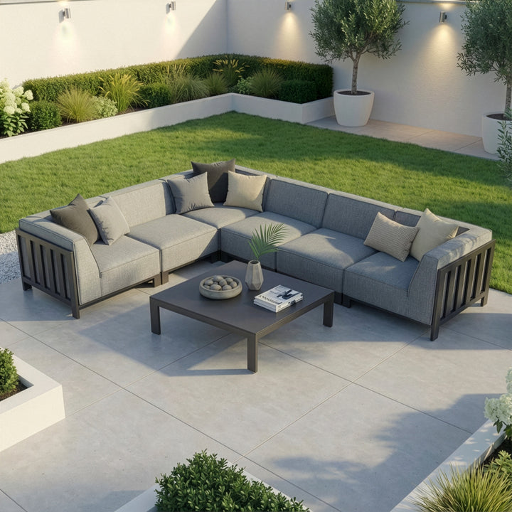 Ibiza Medium Corner Sofa Set With Square Table