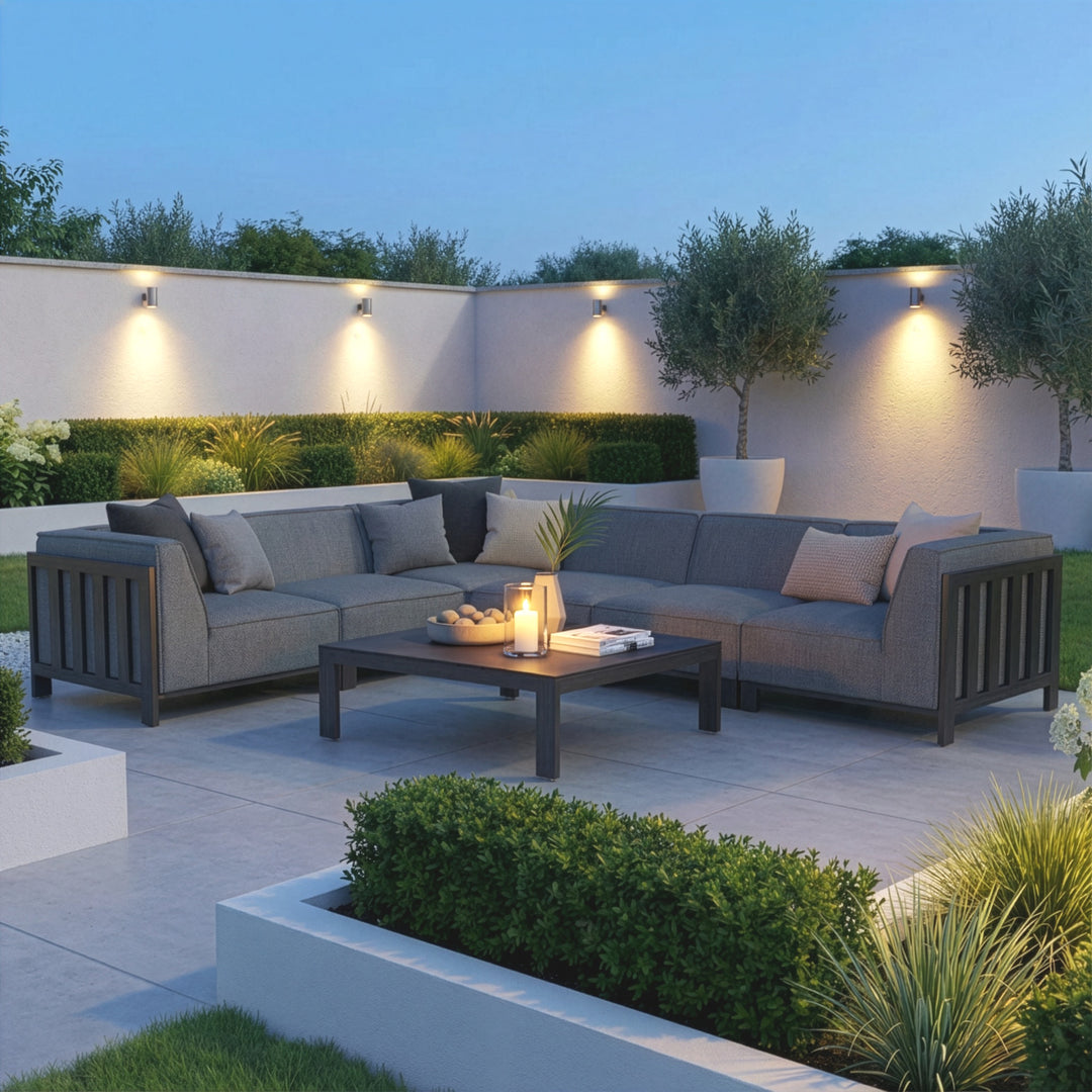 Ibiza Medium Corner Sofa Set With Square Table