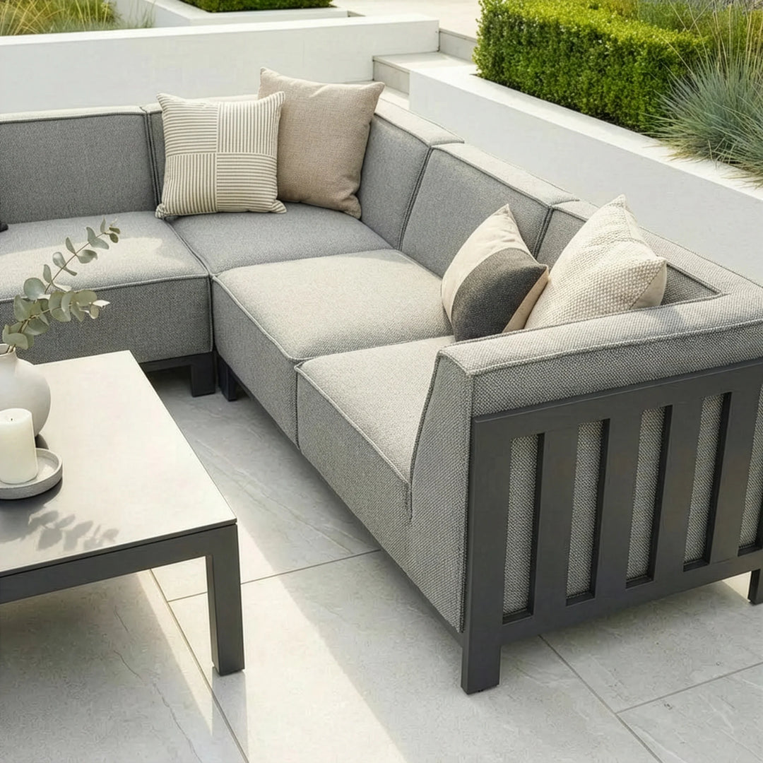Ibiza Medium Corner Sofa Set With Square Table