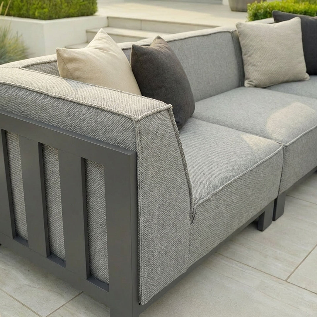 Ibiza Small Corner Sofa Set With Round Coffee Table