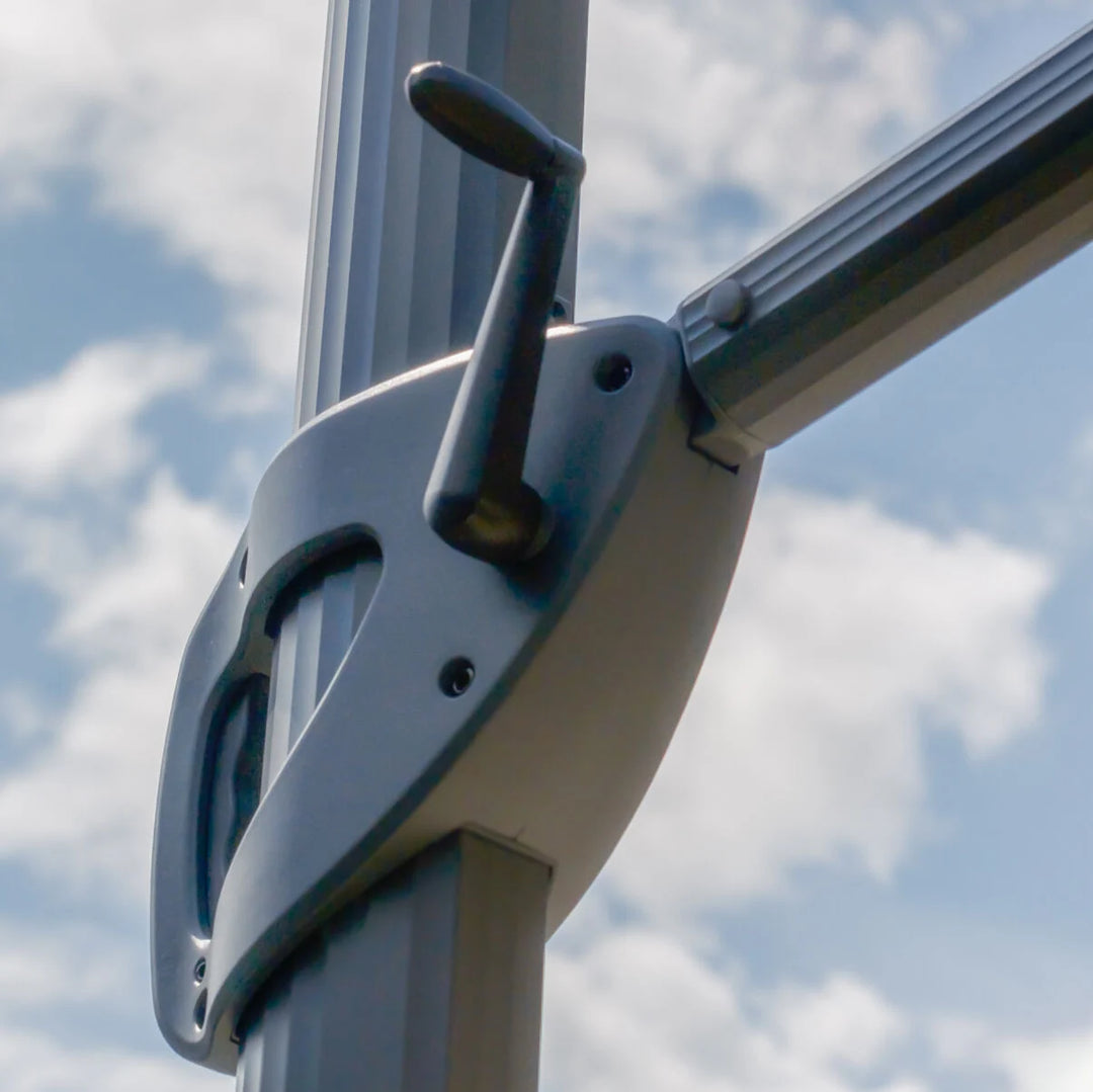 Helios 3m x 3m Square Rotating Cantilever Parasol - With Base