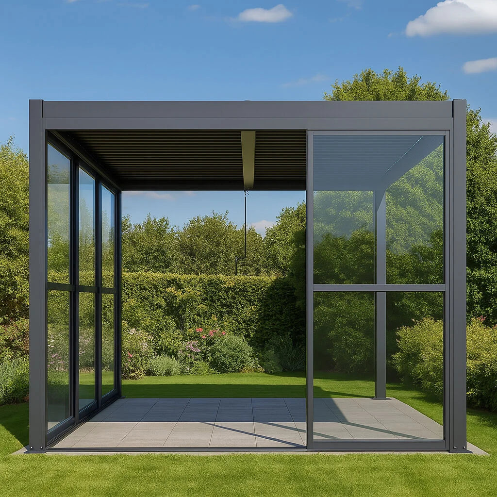 Como Pergola Sliding Polycarbonate Glazed Doors