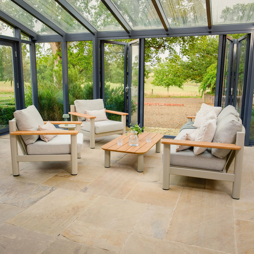 Sicily 3 Seat Sofa Set and armchairs