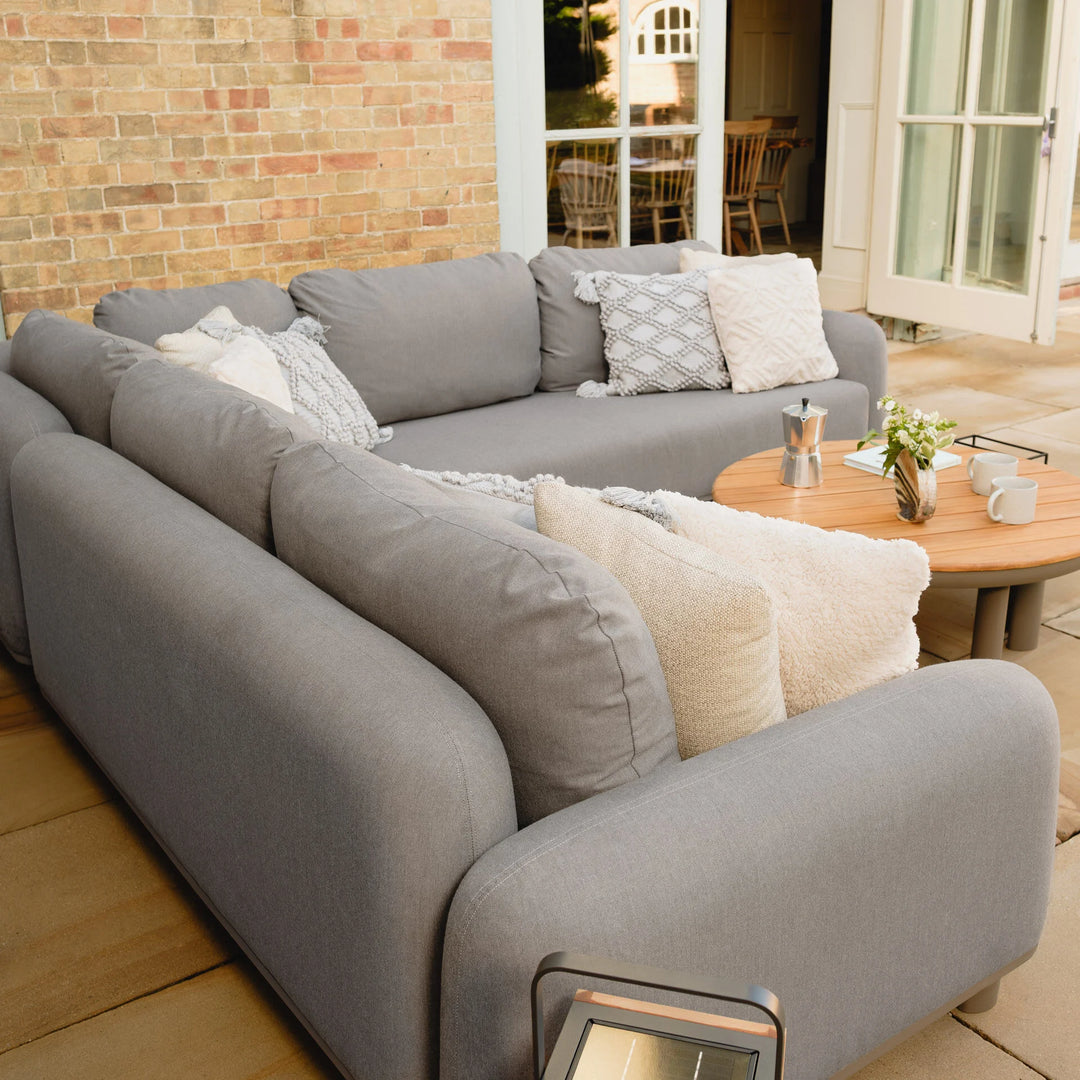 Sicily Corner Sofa Set with 2 x Round Coffee Table