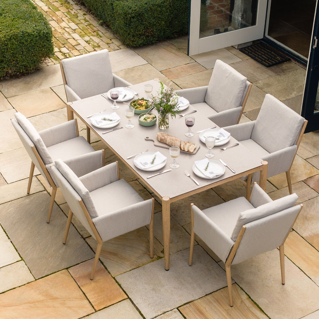 Burford 6 Seat Rectangular Garden Dining Set