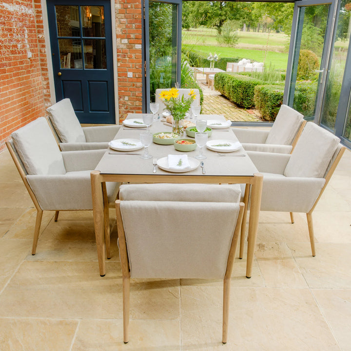 Burford 6 Seat Rectangular Garden Dining Set