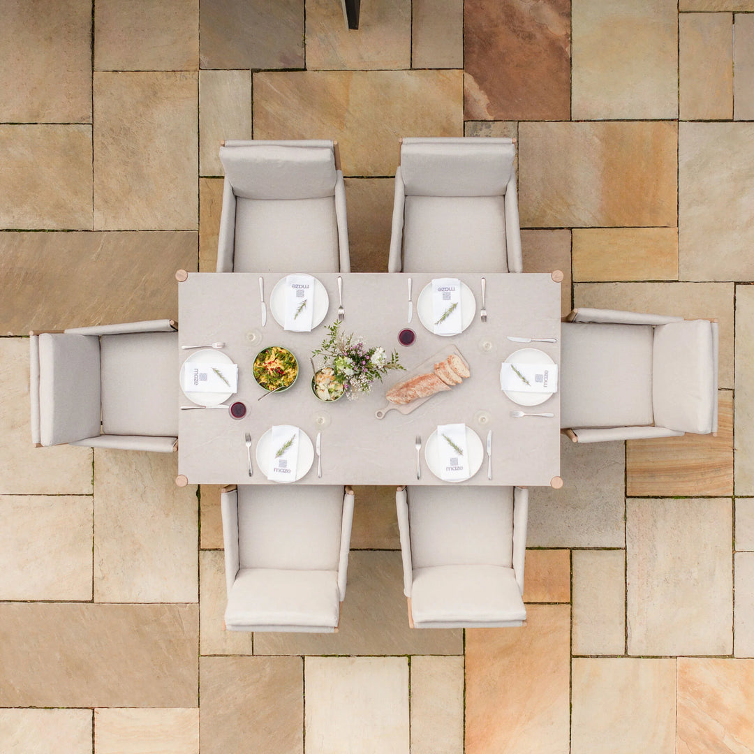 Burford 6 Seat Rectangular Garden Dining Set