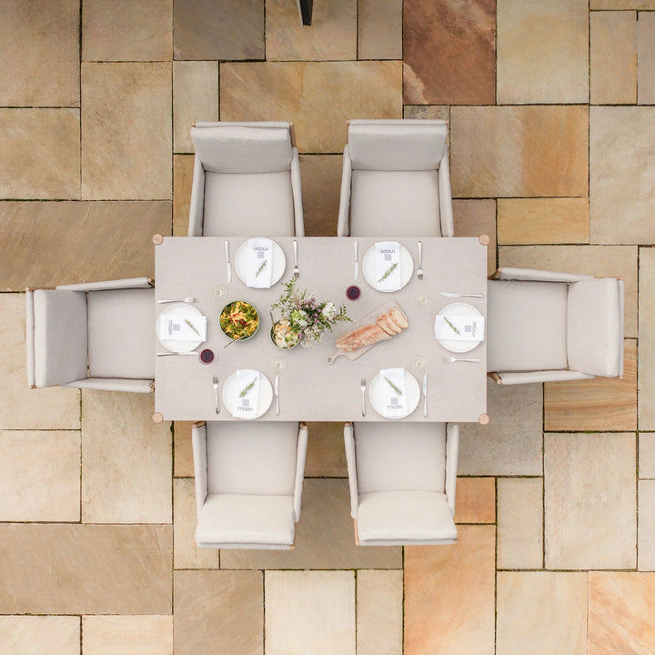 Burford 6 Seat Rectangular Garden Dining Set