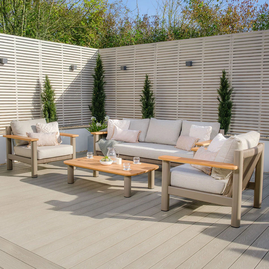 Sicily 3 Seat Sofa Set and armchairs