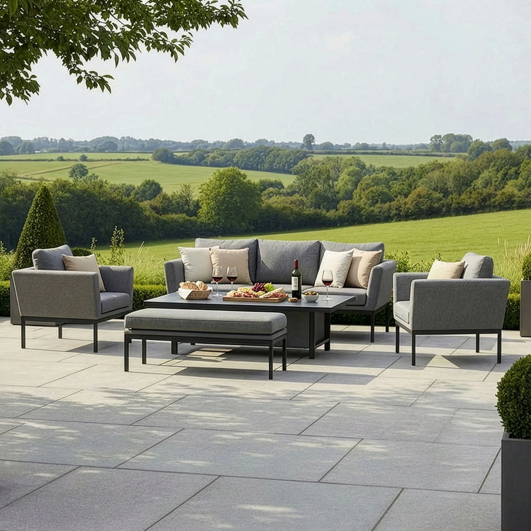 Pulse 3 Seat Sofa Dining Set with Rising Table