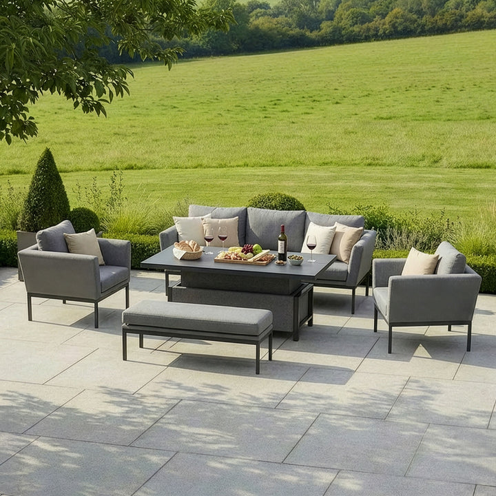 Pulse 3 Seat Sofa Dining Set with Rising Table