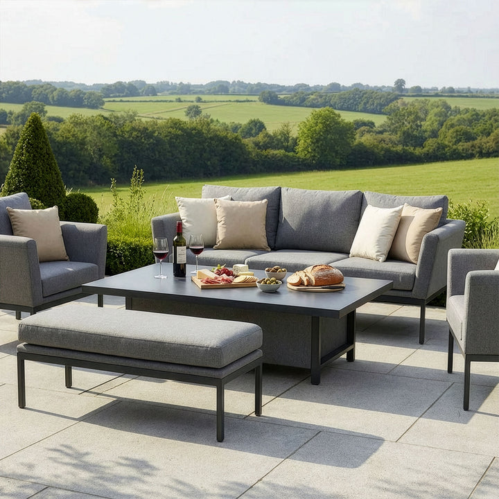 Pulse 3 Seat Sofa Dining Set with Rising Table
