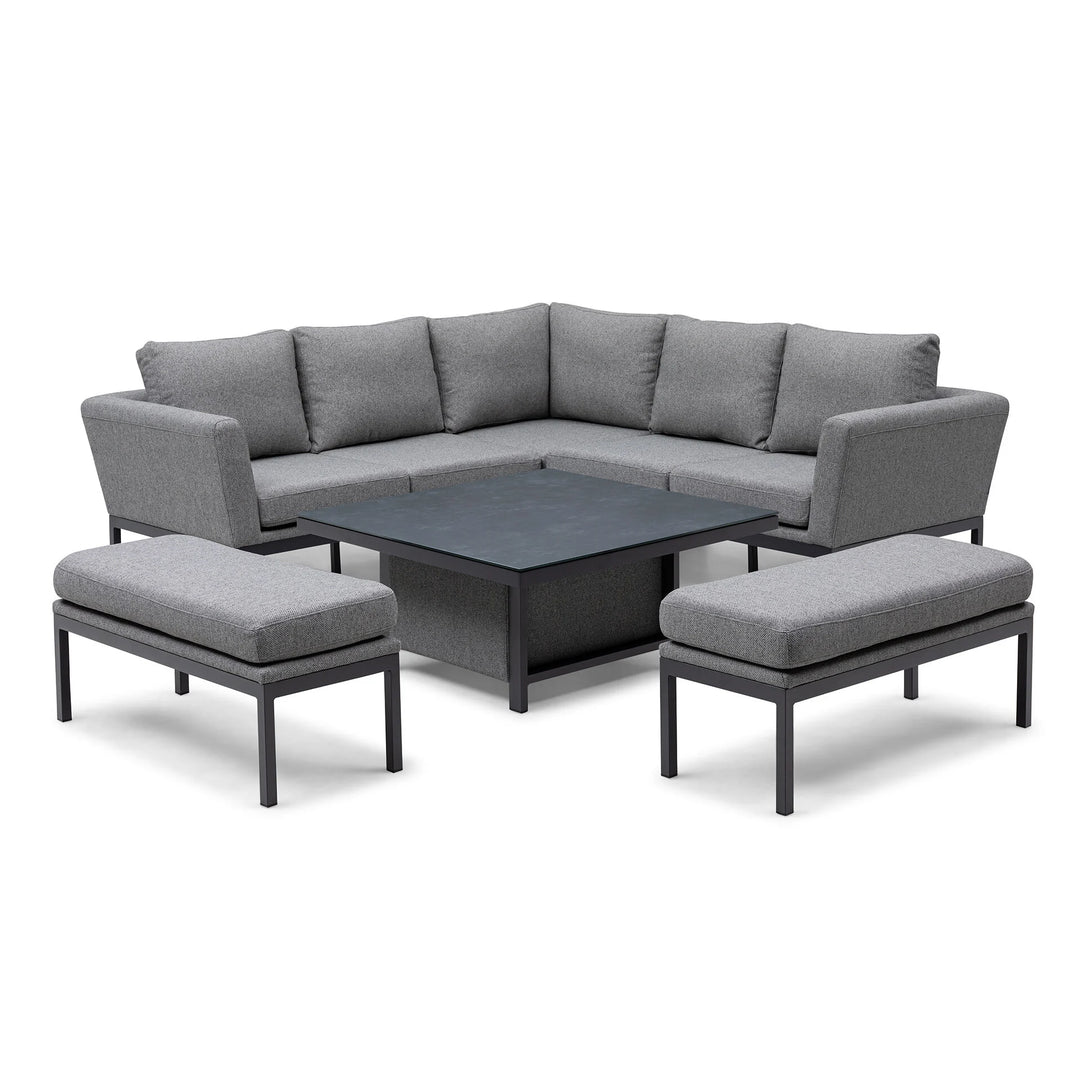 Pulse Square Corner Dining Set with Rising Table