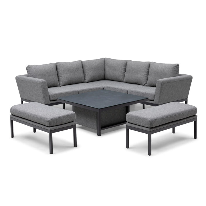 Pulse Square Corner Dining Set with Rising Table