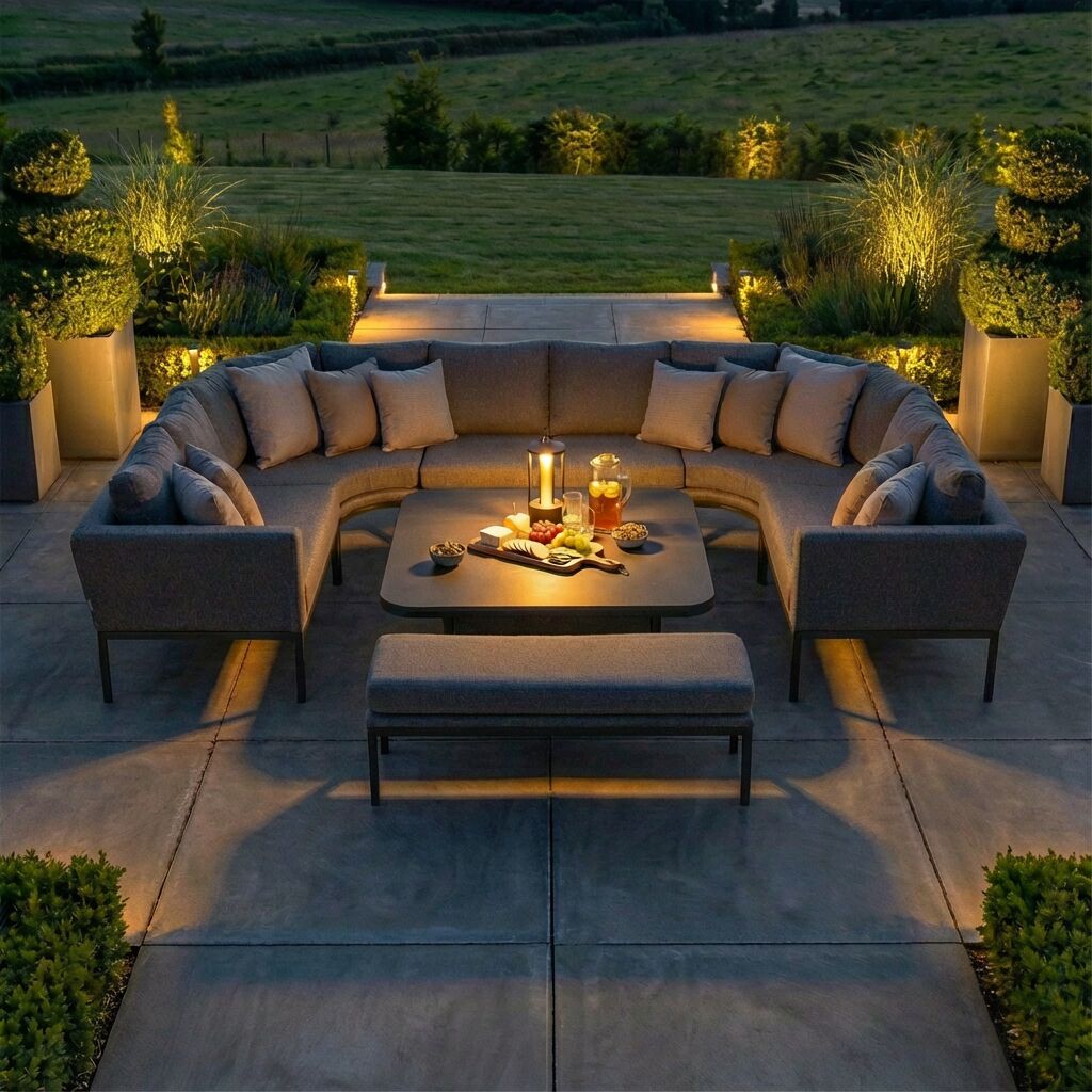 Pulse U Shape Dining Set with Rising Table