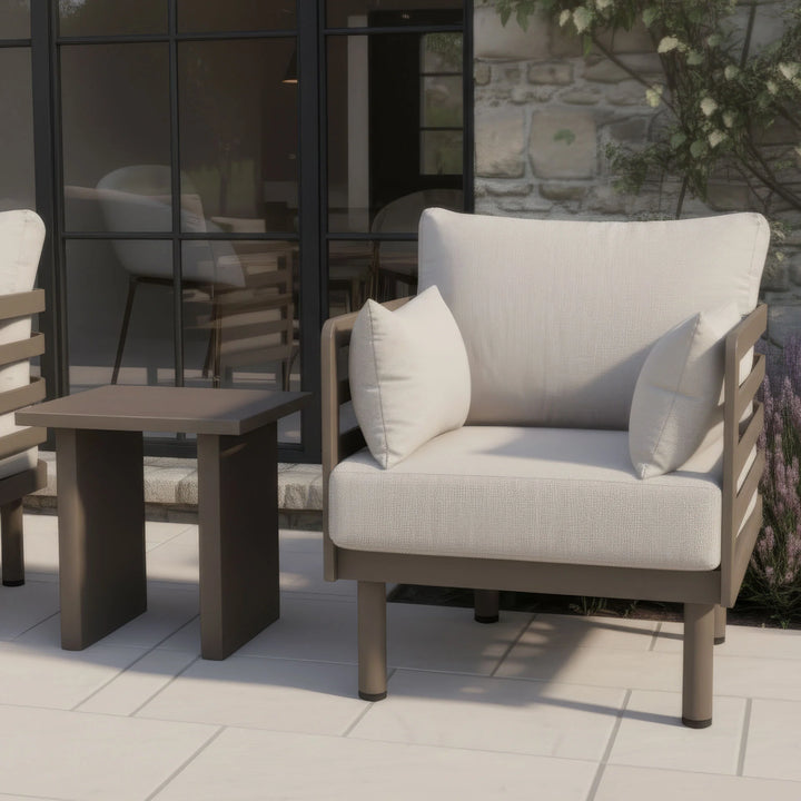 Metro Lounge Set with Square Side Table