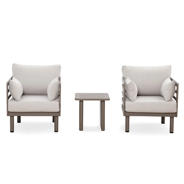 Metro Lounge Set with Square Side Table