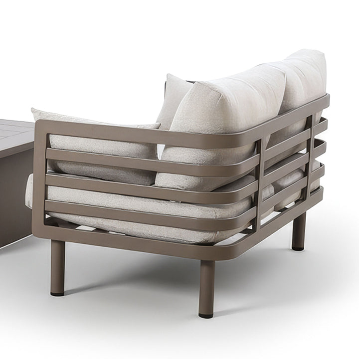 Metro 2 Seat Garden Sofa Set With Sintered Stone Coffee Table