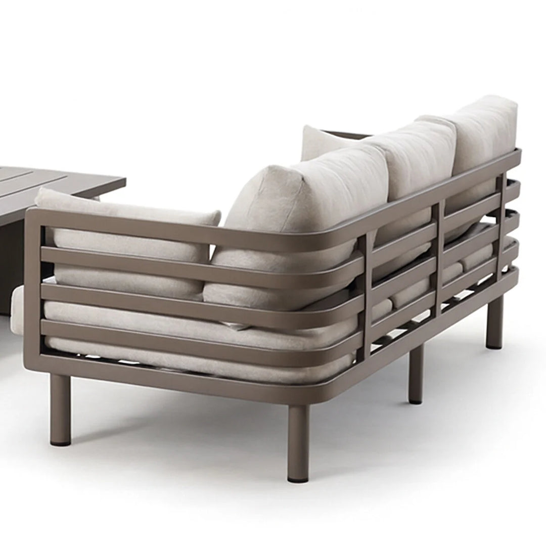 Metro 3 Seat Garden Sofa Set WithSintered Stone Coffee Table