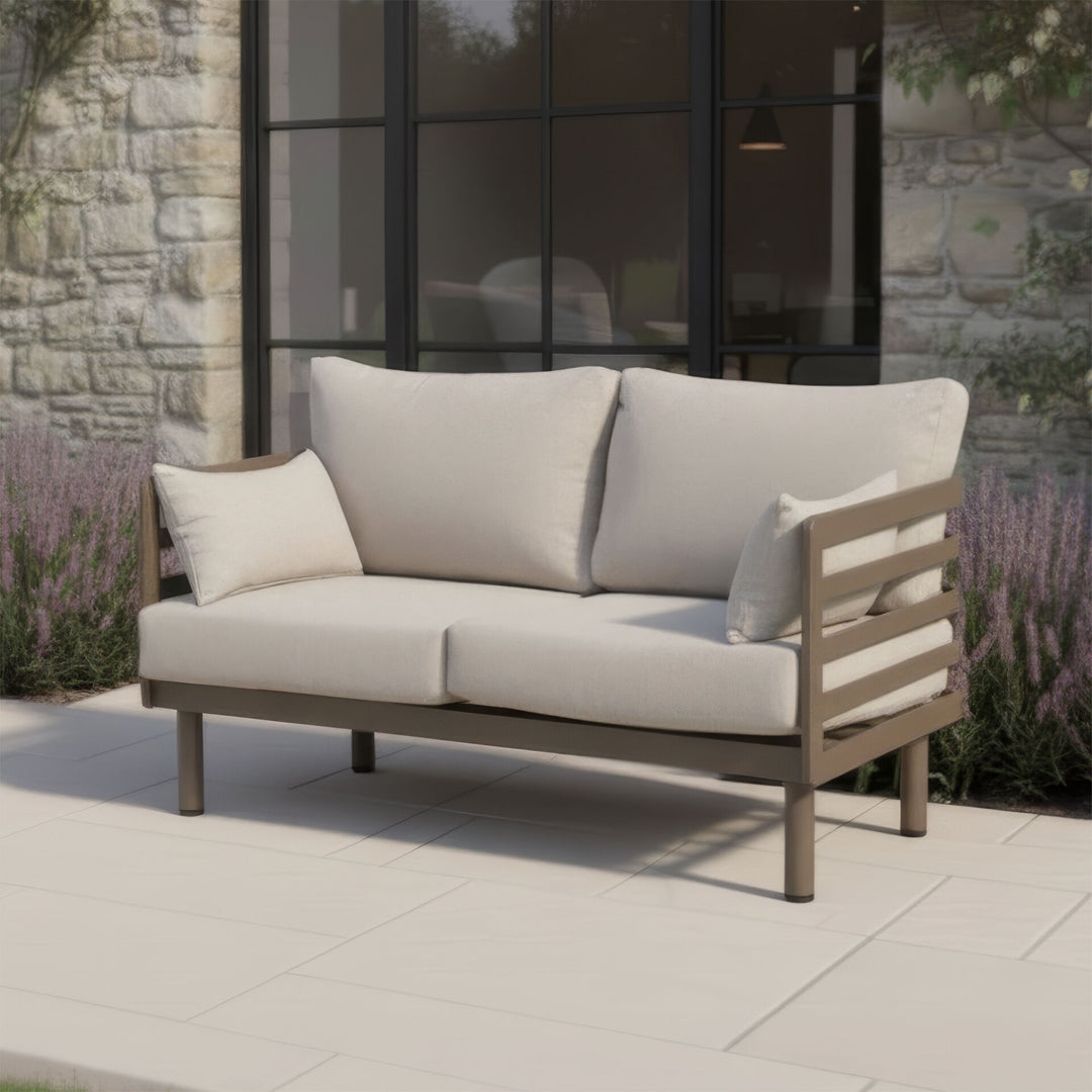 Metro 2 Seat Garden Sofa Set With Rectangular Table