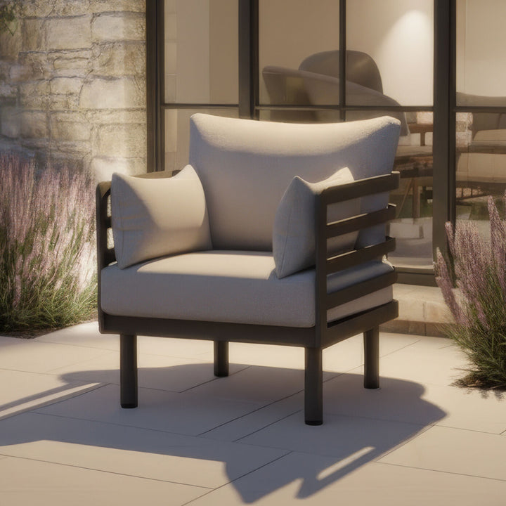 Metro 2 Seat Garden Sofa Set With Rectangular Table