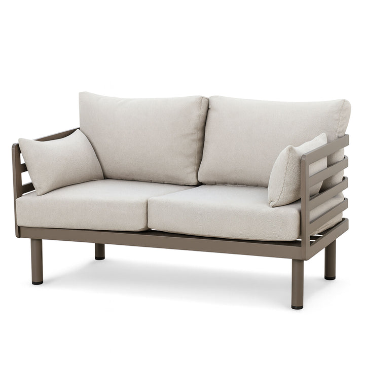 Metro 2 Seat Garden Sofa Set With Rectangular Table