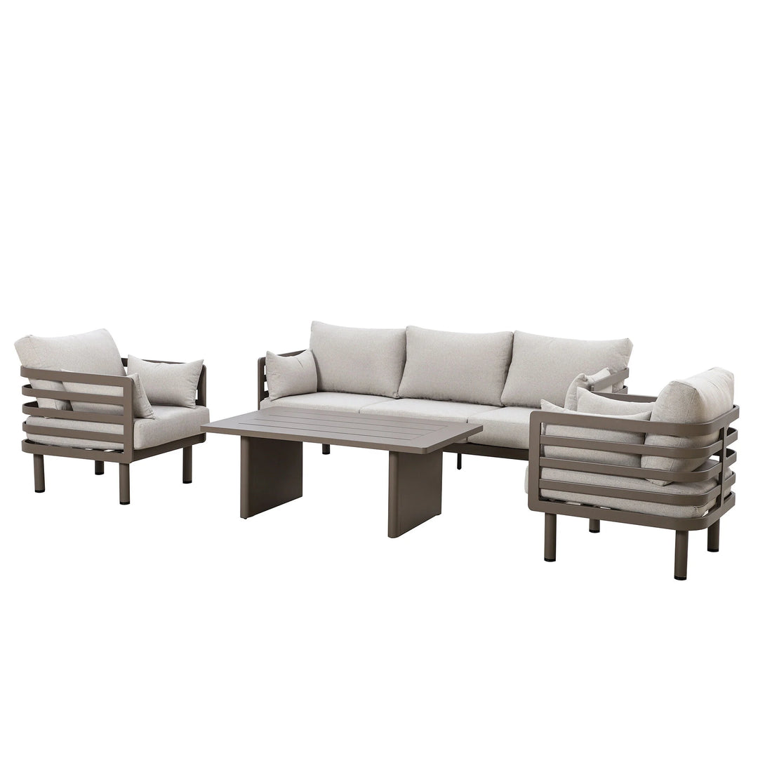 Metro 3 Seat Sofa Set with Rectangular Coffee Table