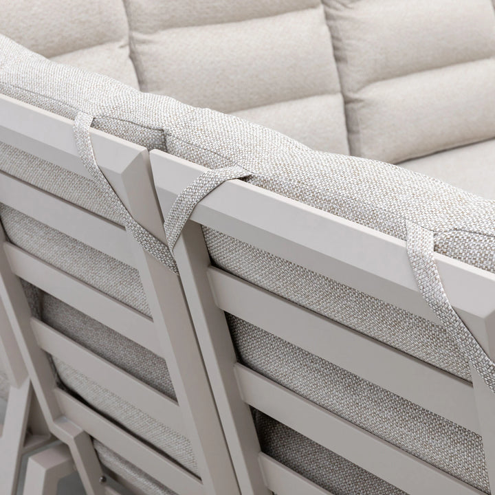 Valencia High Back Reclining Rectangular Corner Dining Set with Rising Table