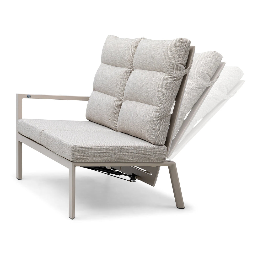 Valencia High Back Reclining Rectangular Corner Dining Set with Rising Table