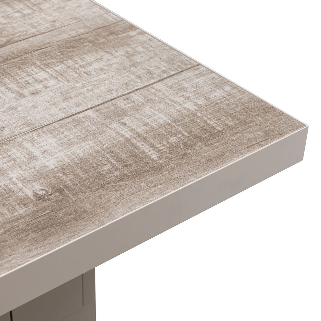 Valencia High Back Reclining Rectangular Corner Dining Set with Rising Table