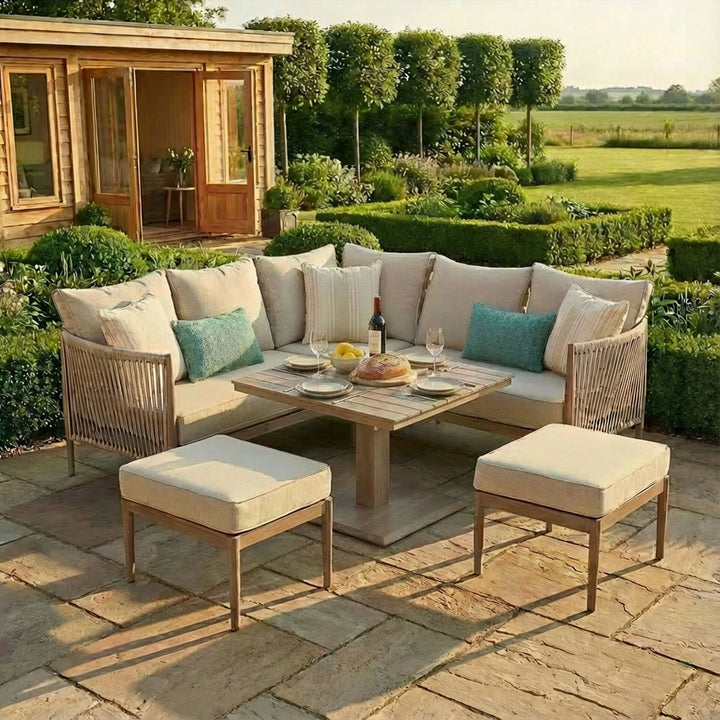 Havana Square Corner Rising Dining with stools